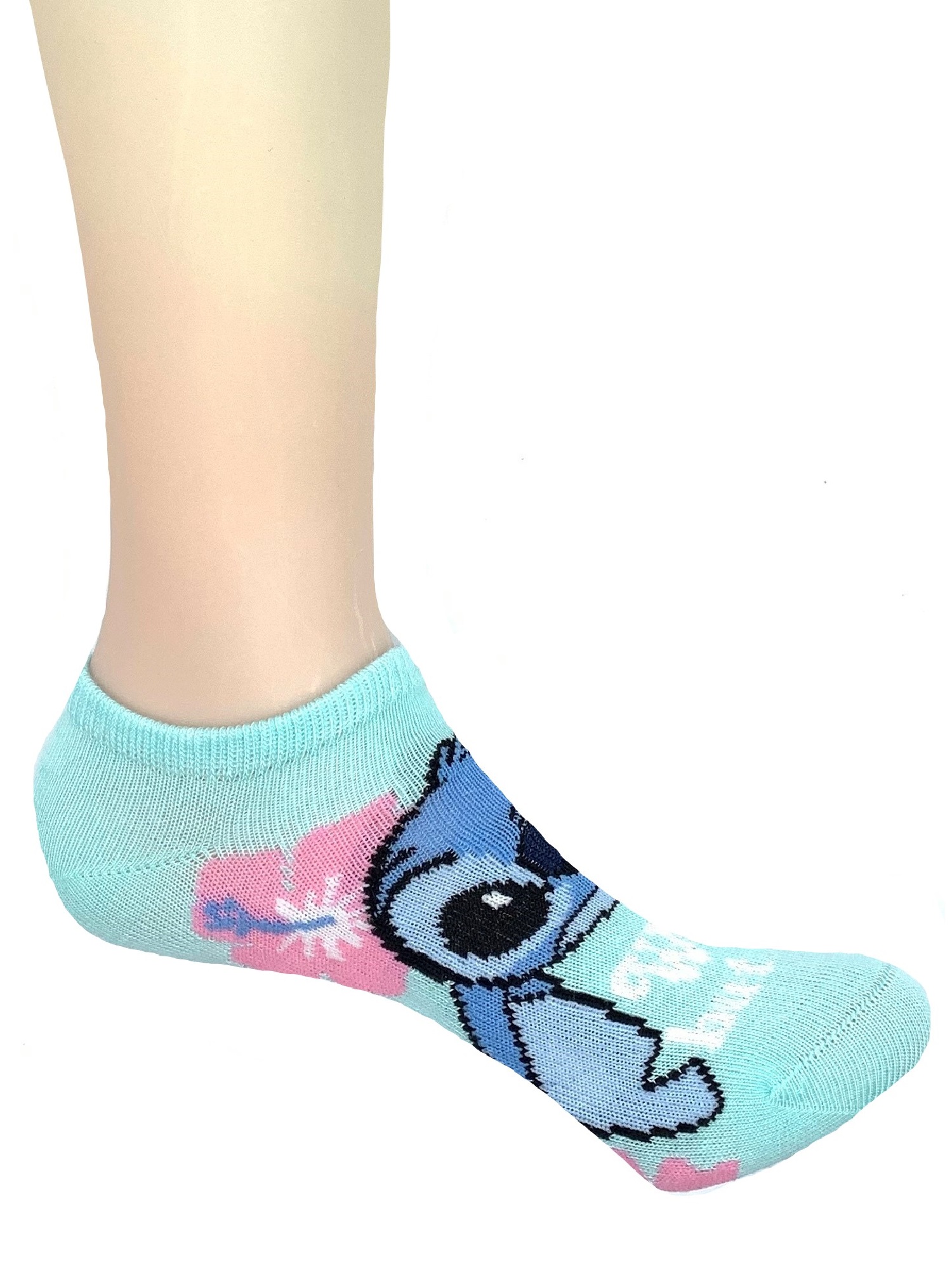 Lilo & Stitch Girls' No-Show Socks - S - L Each